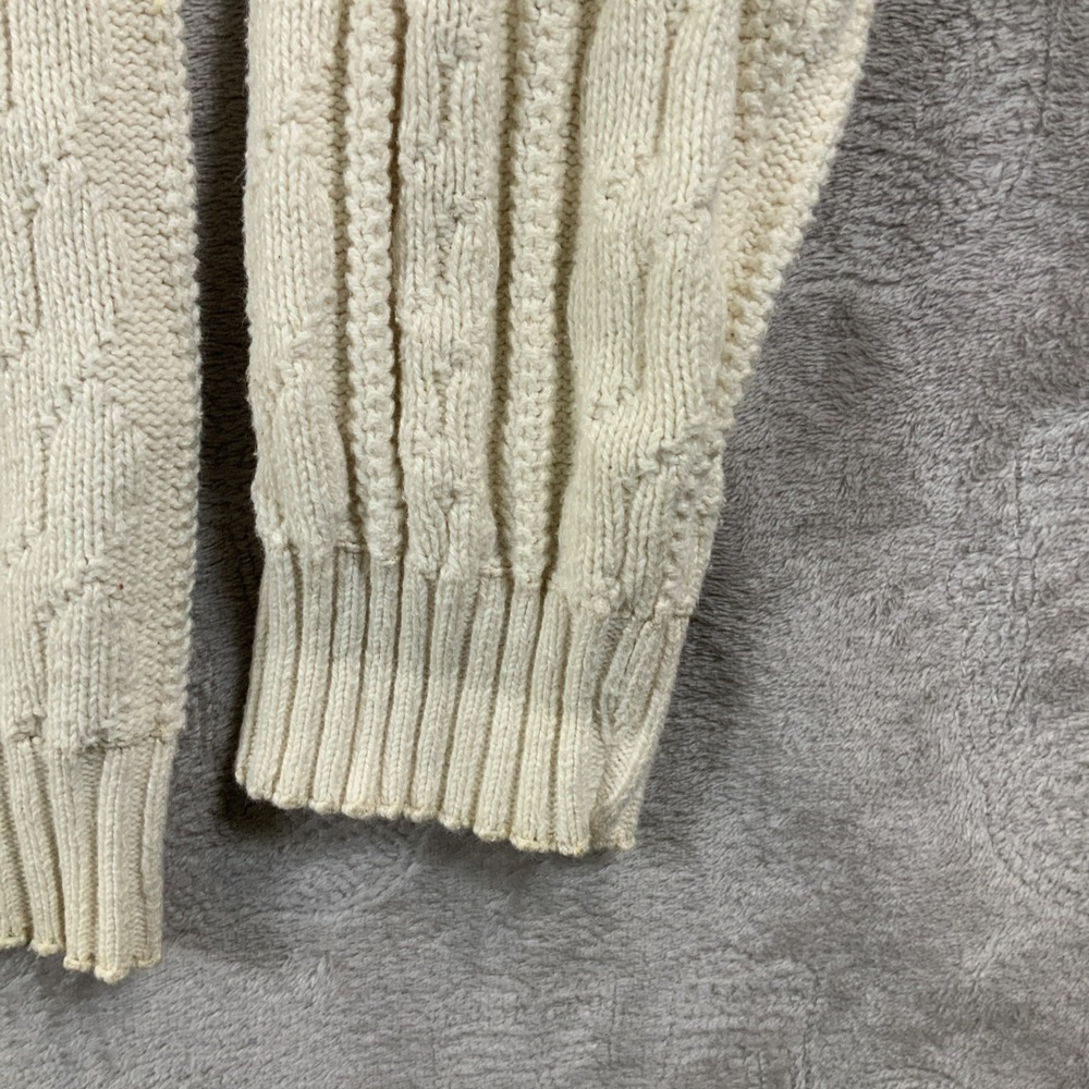 Vintage Nutmeg Mills Oklahoma Sooners Varsity‎ Cable Knit Sweater size Large VTG - Picture 7 of 9